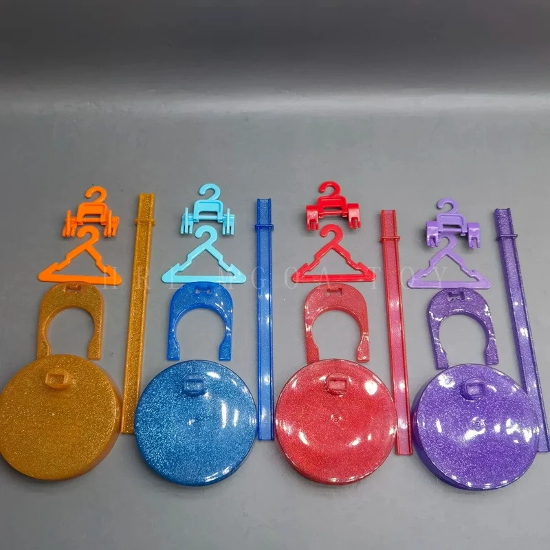 Original Regenbogen Mittelschule Mode große Schwester Puppe Ständer Kleiderbügel Ohrringe Ohrstecker DIY Zubehör Mädchen Spielzeug