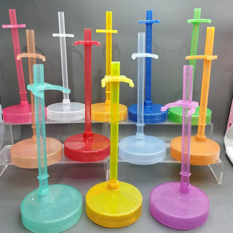 Original Regenbogen Mittelschule Mode große Schwester Puppe Ständer Kleiderbügel Ohrringe Ohrstecker DIY Zubehör Mädchen Spielzeug