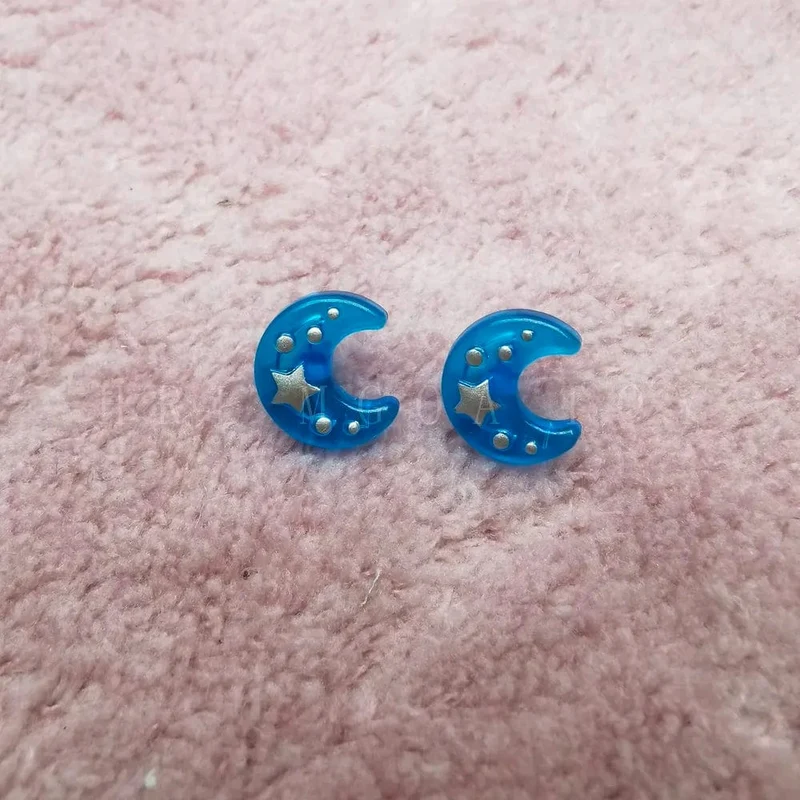 Original Regenbogen Mittelschule Mode große Schwester Puppe Ständer Kleiderbügel Ohrringe Ohrstecker DIY Zubehör Mädchen Spielzeug