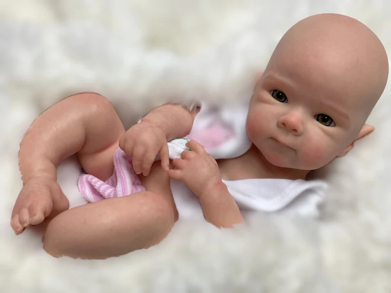 33 CM Schöne Mädchen Bettie Ganzkörper Weichem Festem Silikon Reborn Puppe Bemalt/Unbemalt Reborn Baby Puppe Spielzeug Corpo De Silikon
