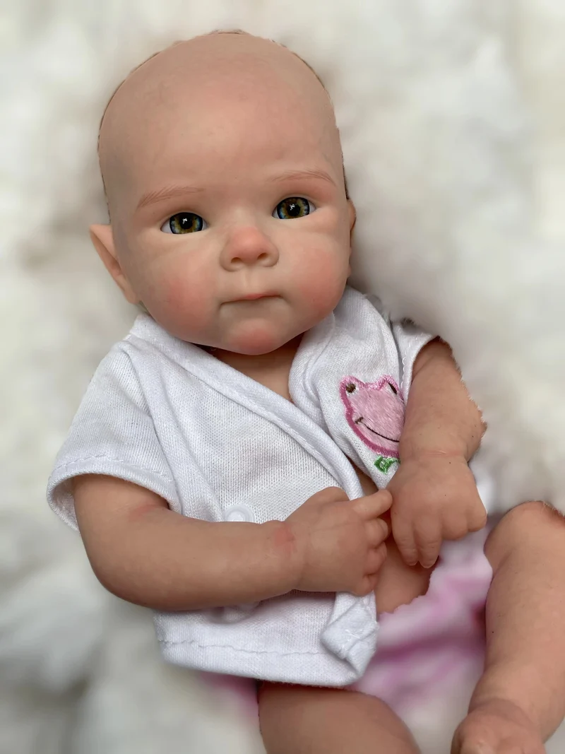 33 CM Schöne Mädchen Bettie Ganzkörper Weichem Festem Silikon Reborn Puppe Bemalt/Unbemalt Reborn Baby Puppe Spielzeug Corpo De Silikon