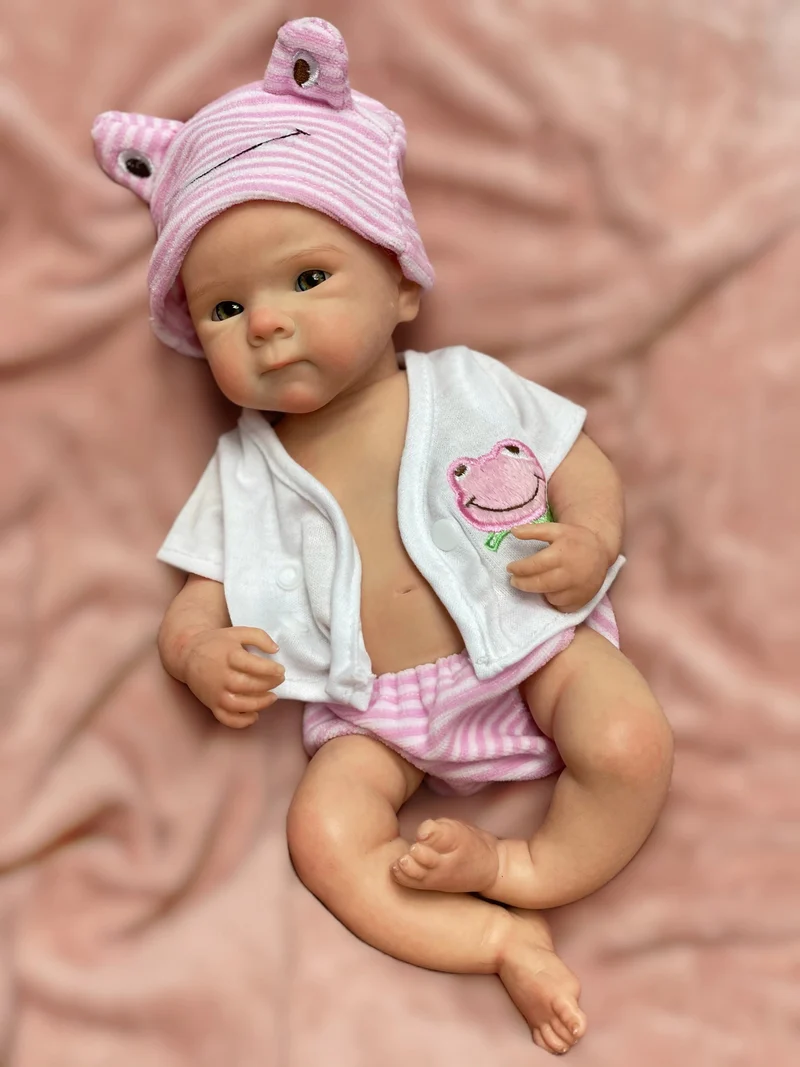33 CM Schöne Mädchen Bettie Ganzkörper Weichem Festem Silikon Reborn Puppe Bemalt/Unbemalt Reborn Baby Puppe Spielzeug Corpo De Silikon