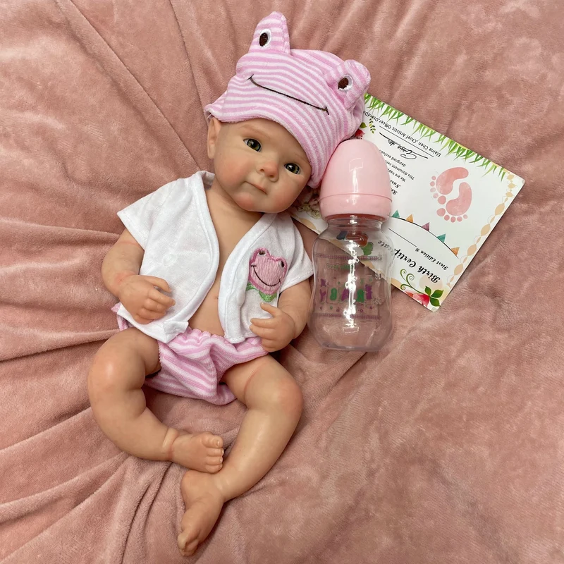33 CM Schöne Mädchen Bettie Ganzkörper Weichem Festem Silikon Reborn Puppe Bemalt/Unbemalt Reborn Baby Puppe Spielzeug Corpo De Silikon
