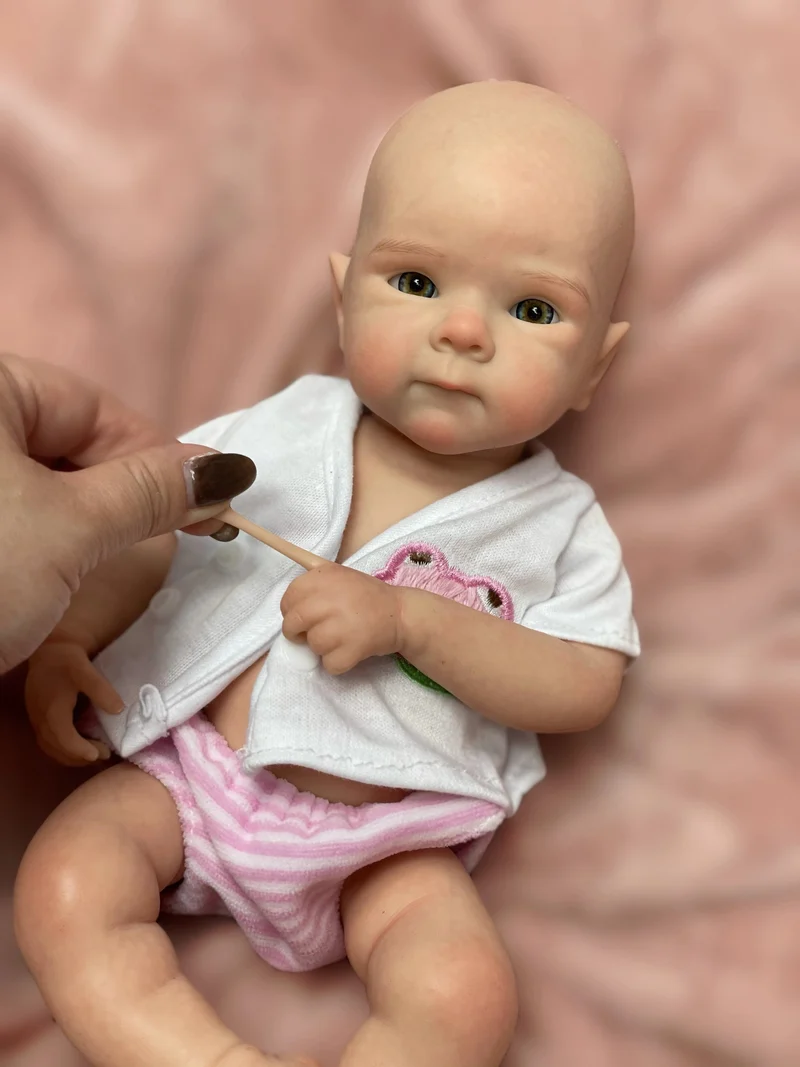 33 CM Schöne Mädchen Bettie Ganzkörper Weichem Festem Silikon Reborn Puppe Bemalt/Unbemalt Reborn Baby Puppe Spielzeug Corpo De Silikon