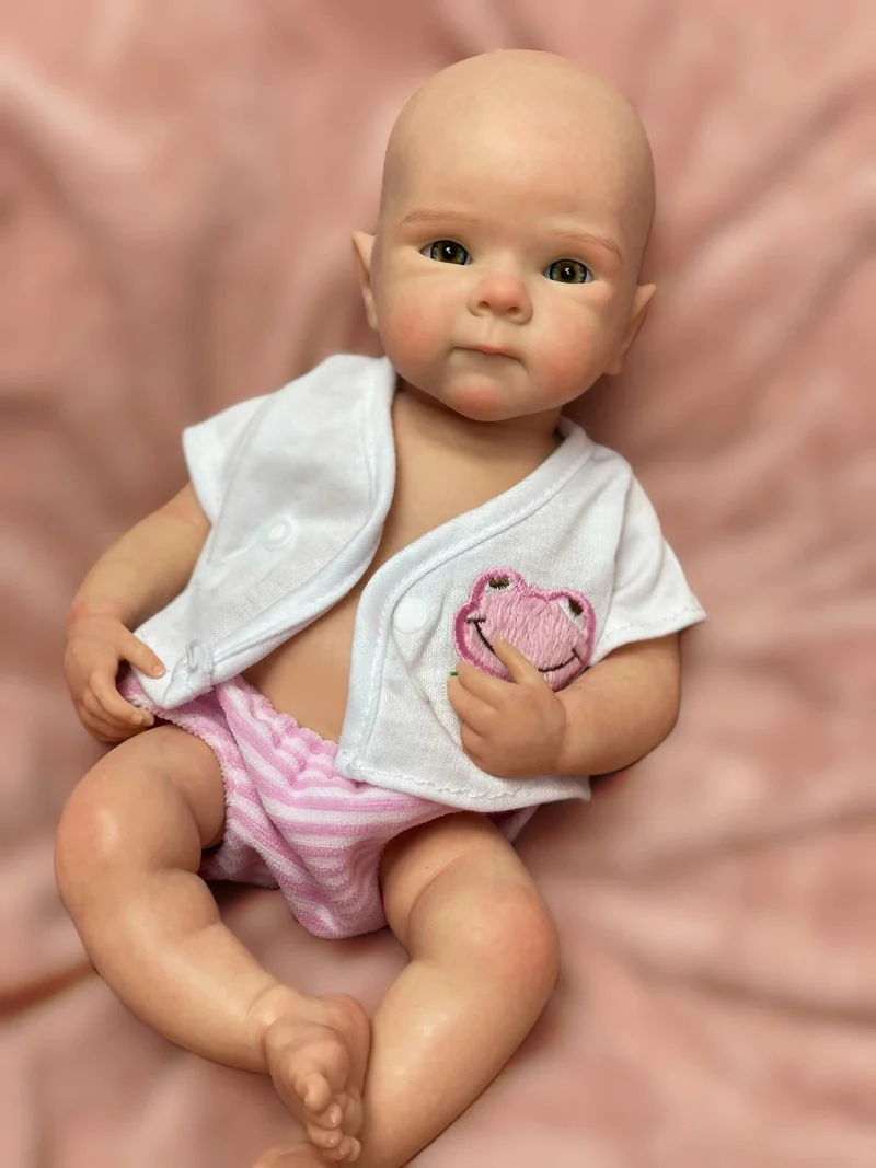 33 CM Schöne Mädchen Bettie Ganzkörper Weichem Festem Silikon Reborn Puppe Bemalt/Unbemalt Reborn Baby Puppe Spielzeug Corpo De Silikon