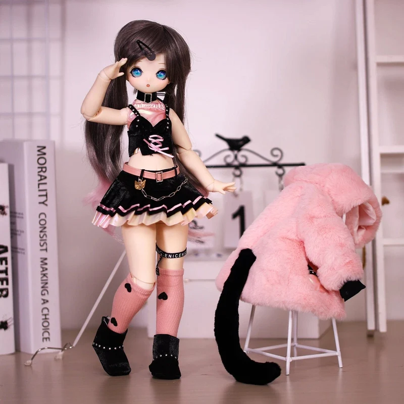 ICY DBS 1/4 Dream Fairy Puppe Match Girl Mechanischer Gelenkkörper Matrosenanzug süße Puppe 16 Zoll Ball Komplettset 40cm SD