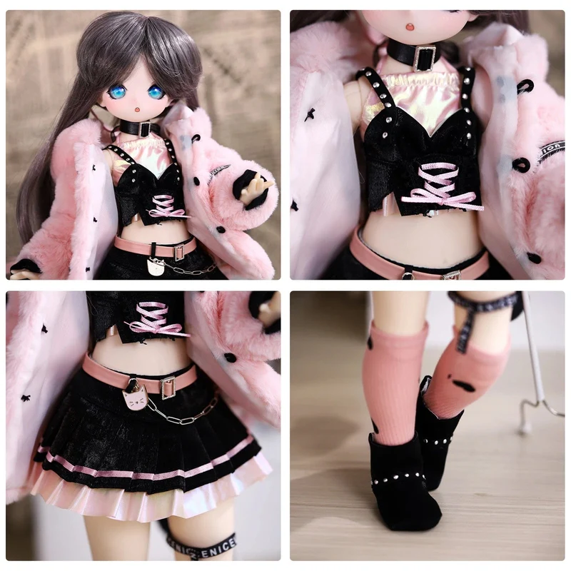 ICY DBS 1/4 Dream Fairy Puppe Match Girl Mechanischer Gelenkkörper Matrosenanzug süße Puppe 16 Zoll Ball Komplettset 40cm SD