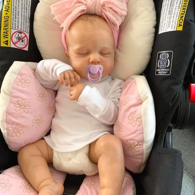 19 Zoll fertige Reborn Baby Puppen LouLou 3D Haut sichtbare Adern Silikon Vinyl DIY Spielzeug Figur für Mädchen Geschenk