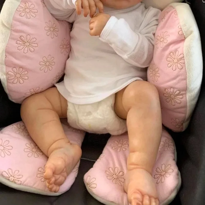 19 Zoll fertige Reborn Baby Puppen LouLou 3D Haut sichtbare Adern Silikon Vinyl DIY Spielzeug Figur für Mädchen Geschenk