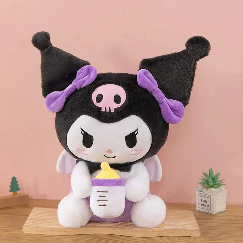 30/45 cm Kreative neue Milchflasche Engel Kuromi Plüsch Spielzeug Puppe Dekoration Kissen Große Pacha Hund Cartoon Puppe für Kinder