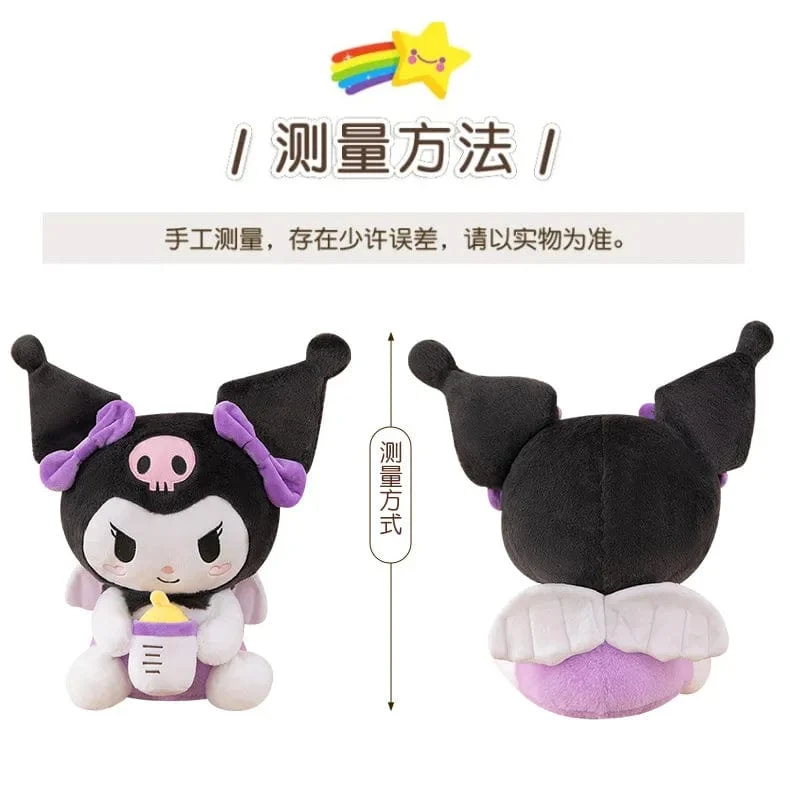 30/45 cm Kreative neue Milchflasche Engel Kuromi Plüsch Spielzeug Puppe Dekoration Kissen Große Pacha Hund Cartoon Puppe für Kinder