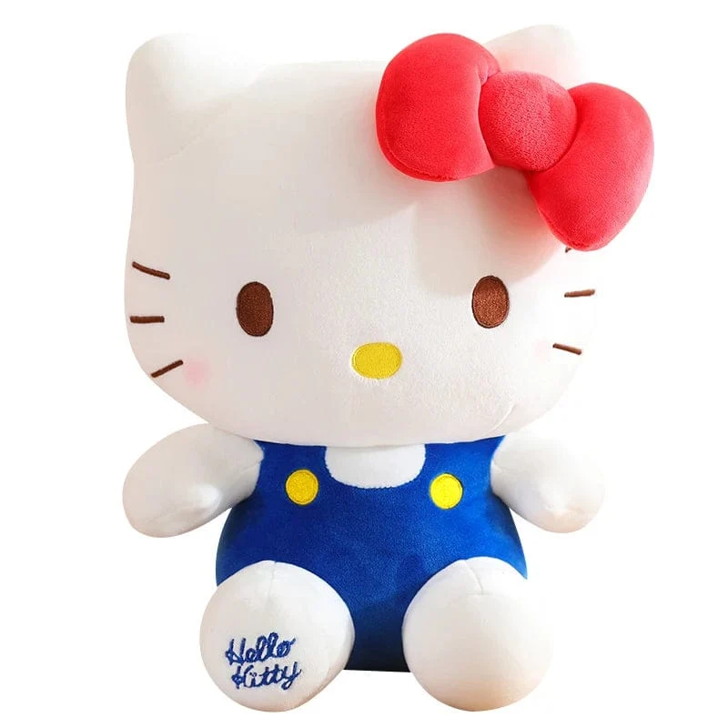 Sanrio Hello Kitty Anime Hello Kitty Stofftiere Plüschtier Weiches Kissen Geburtstagsgeschenke für Mädchen Kawaii Hello Kitty Plüschpuppen