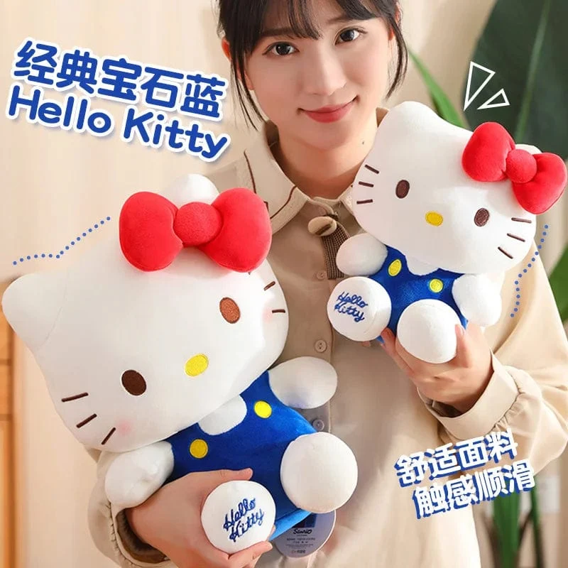 Sanrio Hello Kitty Anime Hello Kitty Stofftiere Plüschtier Weiches Kissen Geburtstagsgeschenke für Mädchen Kawaii Hello Kitty Plüschpuppen
