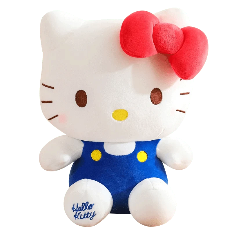 Sanrio Hello Kitty Anime Hello Kitty Stofftiere Plüschtier Weiches Kissen Geburtstagsgeschenke für Mädchen Kawaii Hello Kitty Plüschpuppen