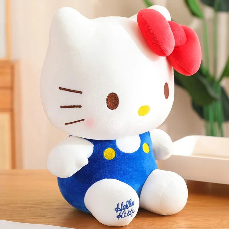 Sanrio Hello Kitty Anime Hello Kitty Stofftiere Plüschtier Weiches Kissen Geburtstagsgeschenke für Mädchen Kawaii Hello Kitty Plüschpuppen