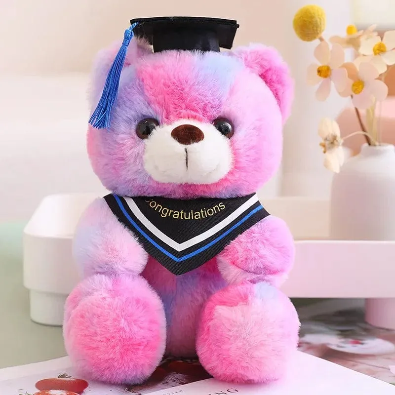 23cm Absolvent Bär mit Hut Plüschtiere Kuscheltiere Bär Plüschtiere Puppe Kissen Kinder Liebhaber Geburtstag Baby Geschenk