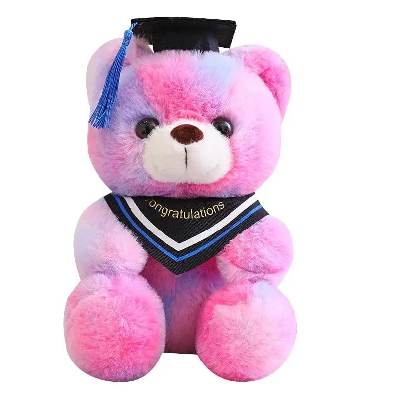 23cm Absolvent Bär mit Hut Plüschtiere Kuscheltiere Bär Plüschtiere Puppe Kissen Kinder Liebhaber Geburtstag Baby Geschenk