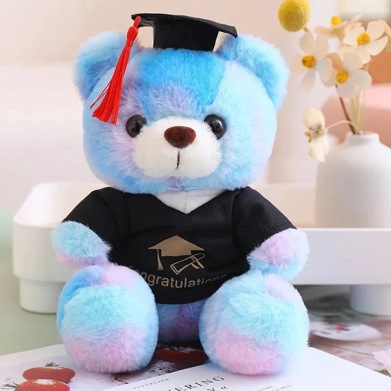 23cm Absolvent Bär mit Hut Plüschtiere Kuscheltiere Bär Plüschtiere Puppe Kissen Kinder Liebhaber Geburtstag Baby Geschenk