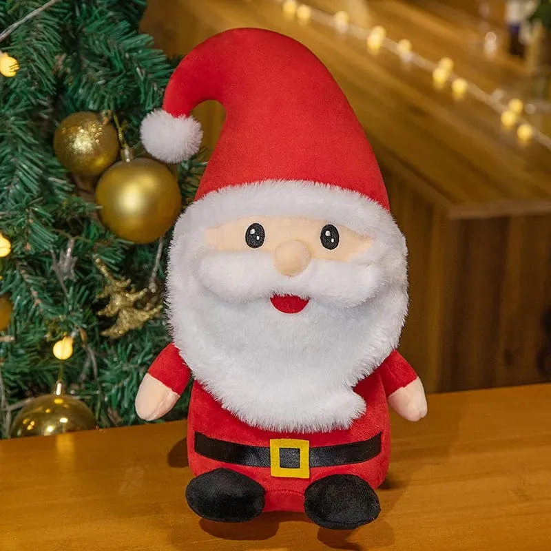 Weihnachtsbaum Plüschtiere Weihnachtsmann Kissen Weiches Rentier Kuscheltier Süßes Geburtstags-Plüschtier Geschenke Weihnachtsgeschenk für Kinder