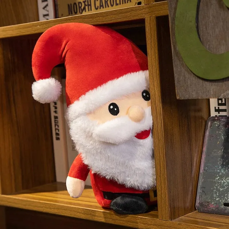Weihnachtsbaum Plüschtiere Weihnachtsmann Kissen Weiches Rentier Kuscheltier Süßes Geburtstags-Plüschtier Geschenke Weihnachtsgeschenk für Kinder