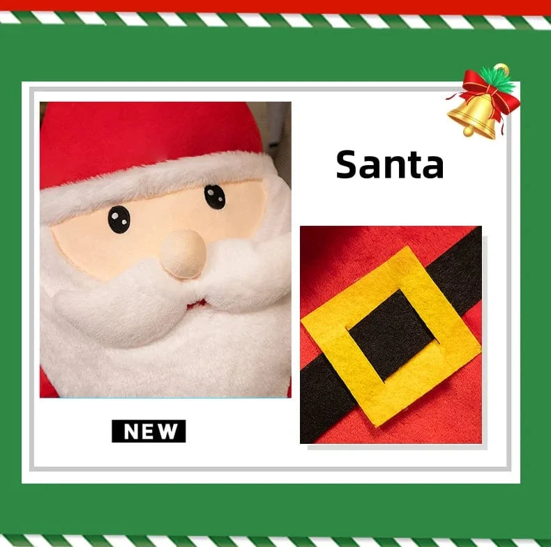 Weihnachtsbaum Plüschtiere Weihnachtsmann Kissen Weiches Rentier Kuscheltier Süßes Geburtstags-Plüschtier Geschenke Weihnachtsgeschenk für Kinder