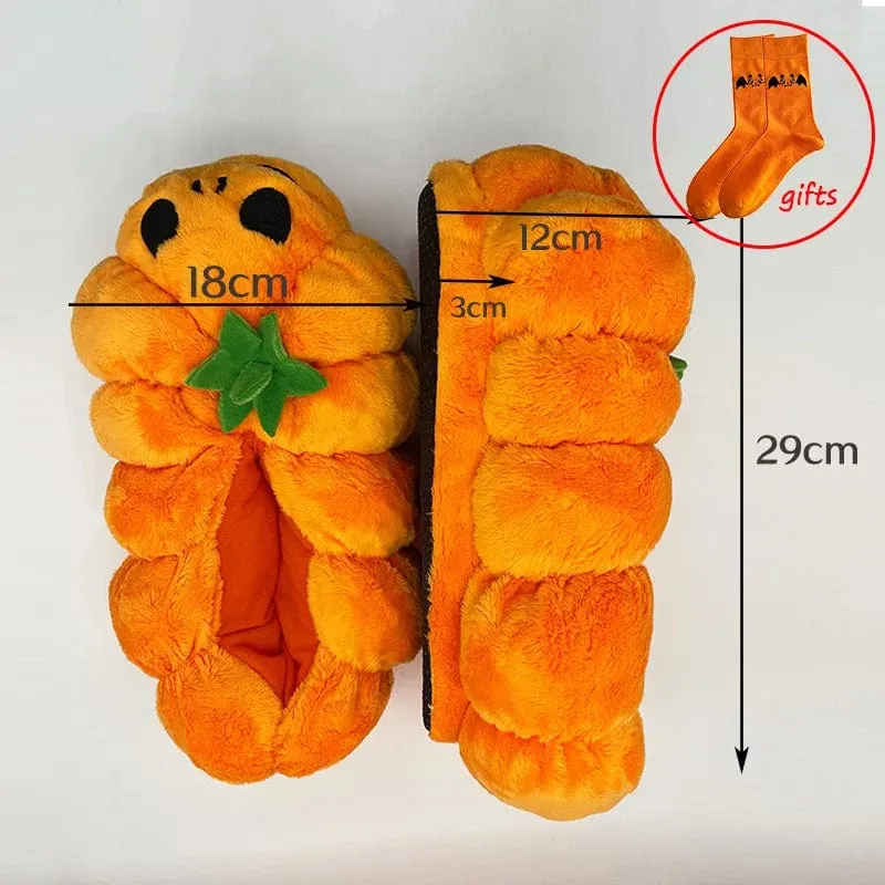 MyRytanda Happy Halloween Plüschtiere Hausschuhe Kawaii Geisterkissen Kürbis Schultertaschen Horror Totenkopf Flauschige Puppen