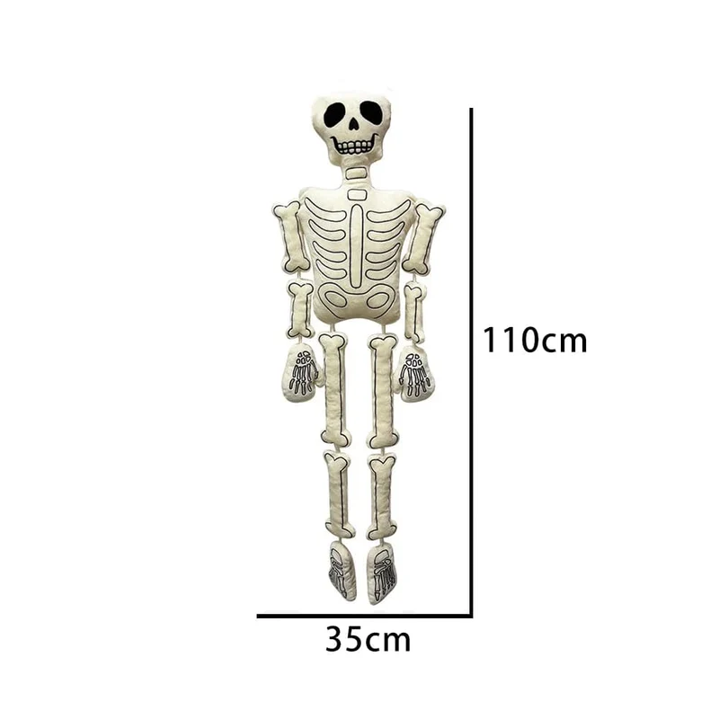 MyRytanda Happy Halloween Plüschtiere Hausschuhe Kawaii Geisterkissen Kürbis Schultertaschen Horror Totenkopf Flauschige Puppen