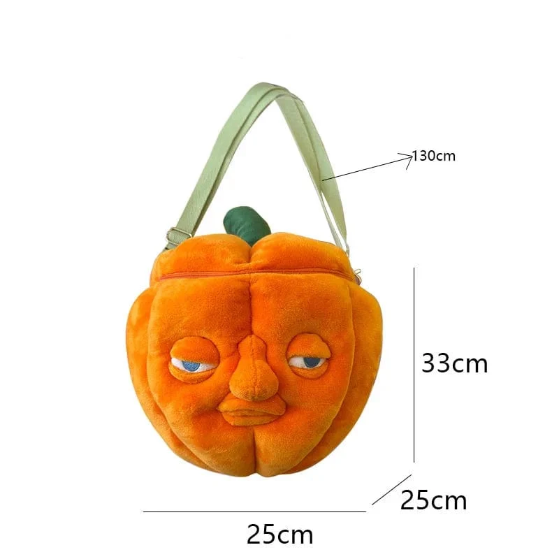 MyRytanda Happy Halloween Plüschtiere Hausschuhe Kawaii Geisterkissen Kürbis Schultertaschen Horror Totenkopf Flauschige Puppen