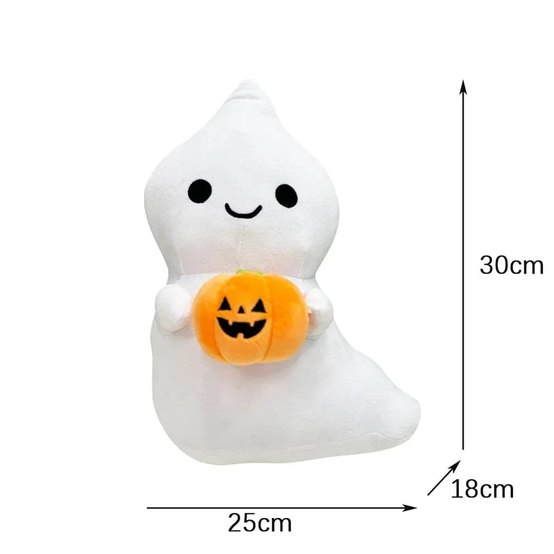 MyRytanda Happy Halloween Plüschtiere Hausschuhe Kawaii Geisterkissen Kürbis Schultertaschen Horror Totenkopf Flauschige Puppen