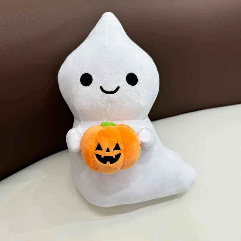 MyRytanda Happy Halloween Plüschtiere Hausschuhe Kawaii Geisterkissen Kürbis Schultertaschen Horror Totenkopf Flauschige Puppen