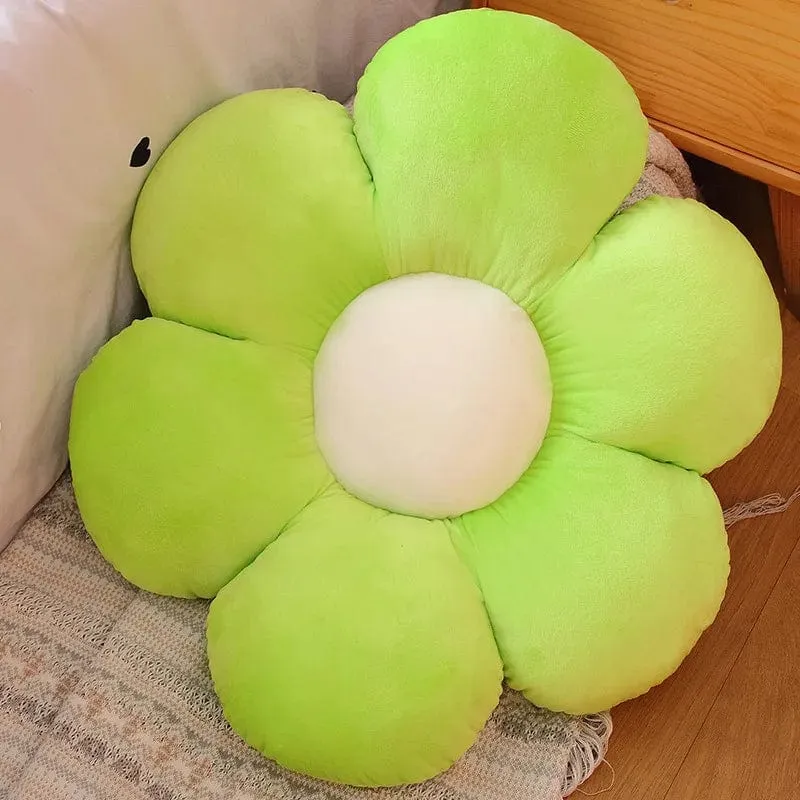 30–65 cm Kawaii buntes Blumen-Plüschkissen, weiche Sonnenblumen-Pflanzenmatte, gefülltes Schlafsofa, Rückenkissen, Deko-Geschenke