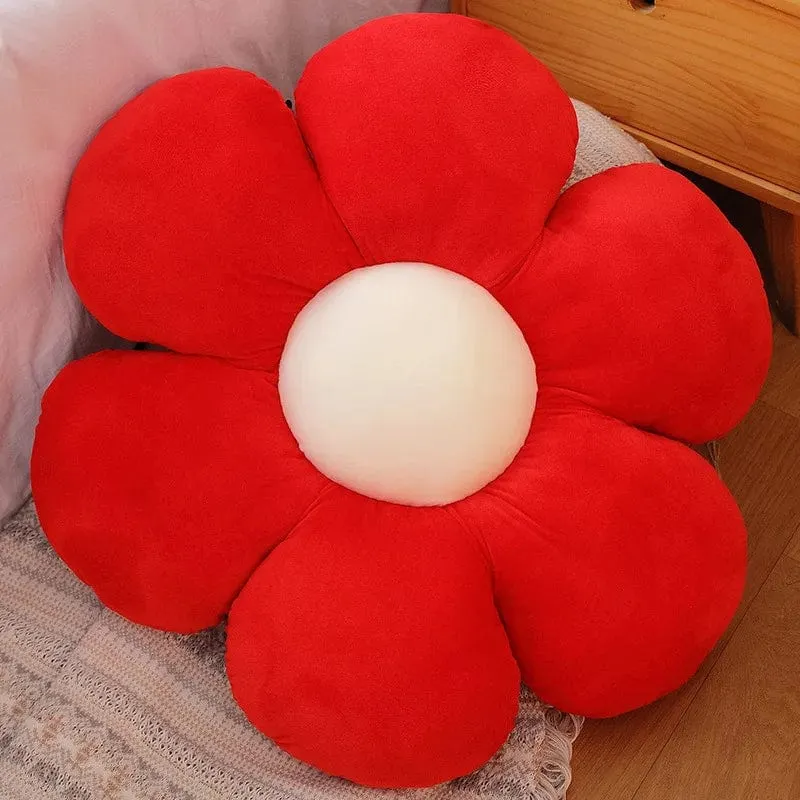 30–65 cm Kawaii buntes Blumen-Plüschkissen, weiche Sonnenblumen-Pflanzenmatte, gefülltes Schlafsofa, Rückenkissen, Deko-Geschenke