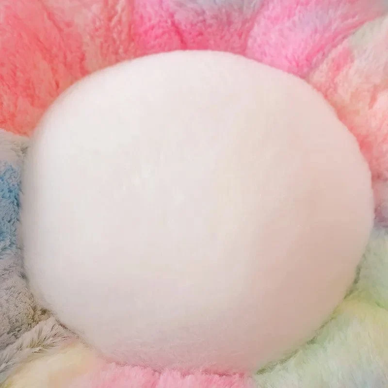 30–65 cm Kawaii buntes Blumen-Plüschkissen, weiche Sonnenblumen-Pflanzenmatte, gefülltes Schlafsofa, Rückenkissen, Deko-Geschenke