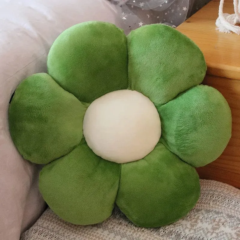 30–65 cm Kawaii buntes Blumen-Plüschkissen, weiche Sonnenblumen-Pflanzenmatte, gefülltes Schlafsofa, Rückenkissen, Deko-Geschenke