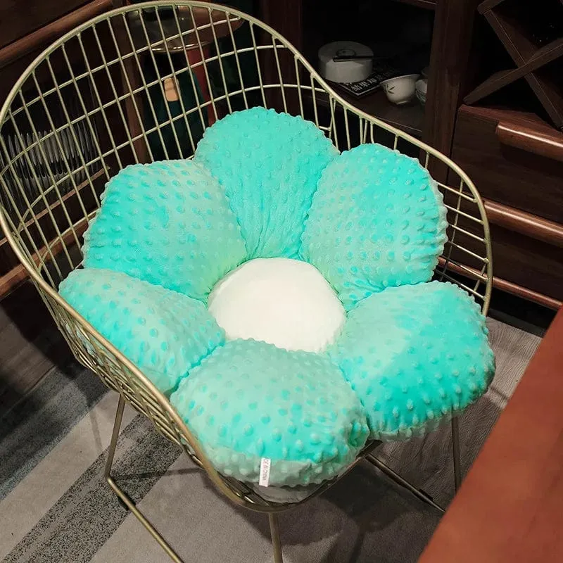 30–65 cm Kawaii buntes Blumen-Plüschkissen, weiche Sonnenblumen-Pflanzenmatte, gefülltes Schlafsofa, Rückenkissen, Deko-Geschenke