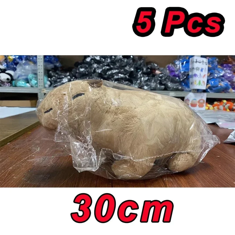 45 cm Vollständig gefülltes Capybara-Plüschtier mit Schildkröten-Rucksack, Spielzeug für Babys, Beschwichtigungs-Schlafkissen, schönes Weihnachtsgeschenk
