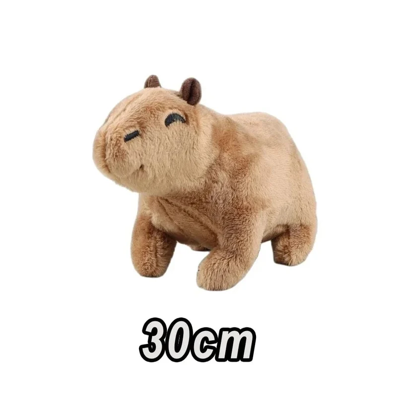 45 cm Vollständig gefülltes Capybara-Plüschtier mit Schildkröten-Rucksack, Spielzeug für Babys, Beschwichtigungs-Schlafkissen, schönes Weihnachtsgeschenk