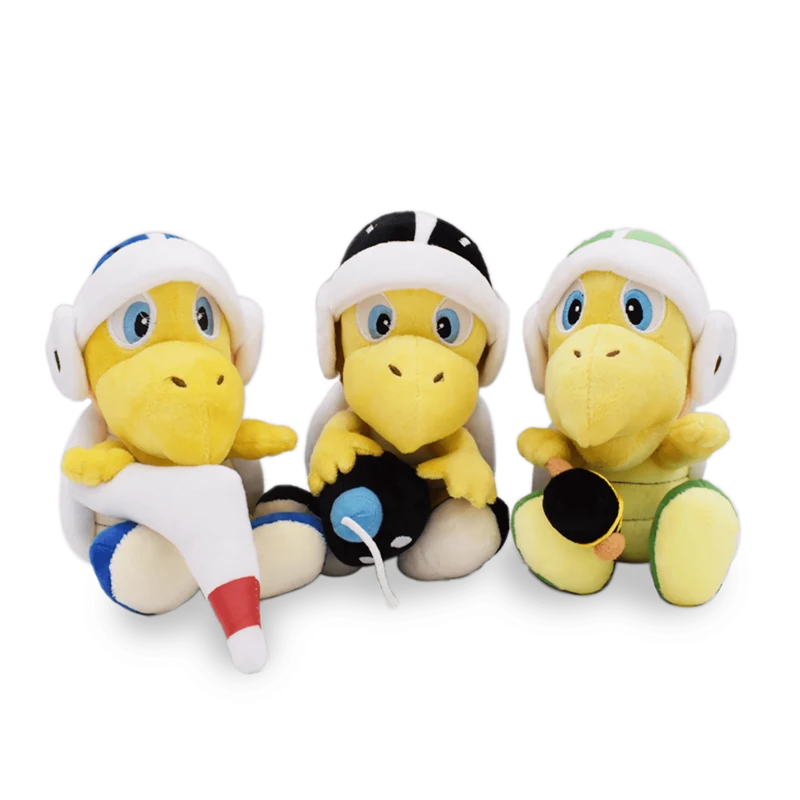 Neues Mario Bros Plüsch Koopa Troopa Bulrush Chain Chomp Armad Bullet Bill Bob-omb Dry Bones Stoffpuppen Stofftiere Geburtstagsgeschenk