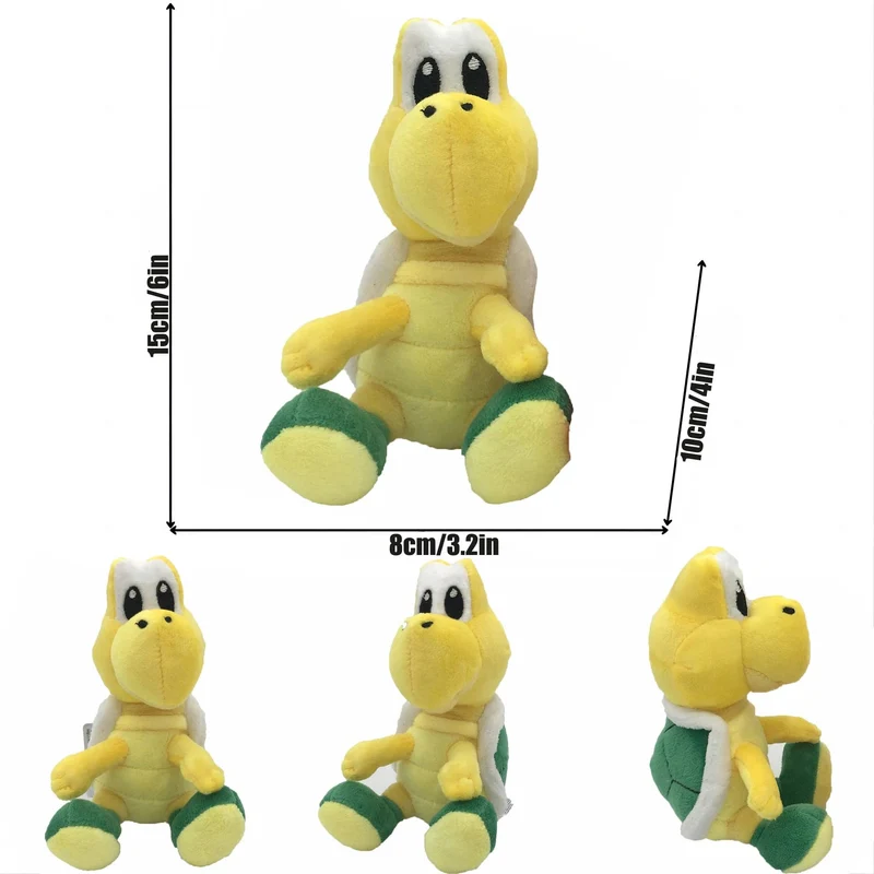 Neues Mario Bros Plüsch Koopa Troopa Bulrush Chain Chomp Armad Bullet Bill Bob-omb Dry Bones Stoffpuppen Stofftiere Geburtstagsgeschenk