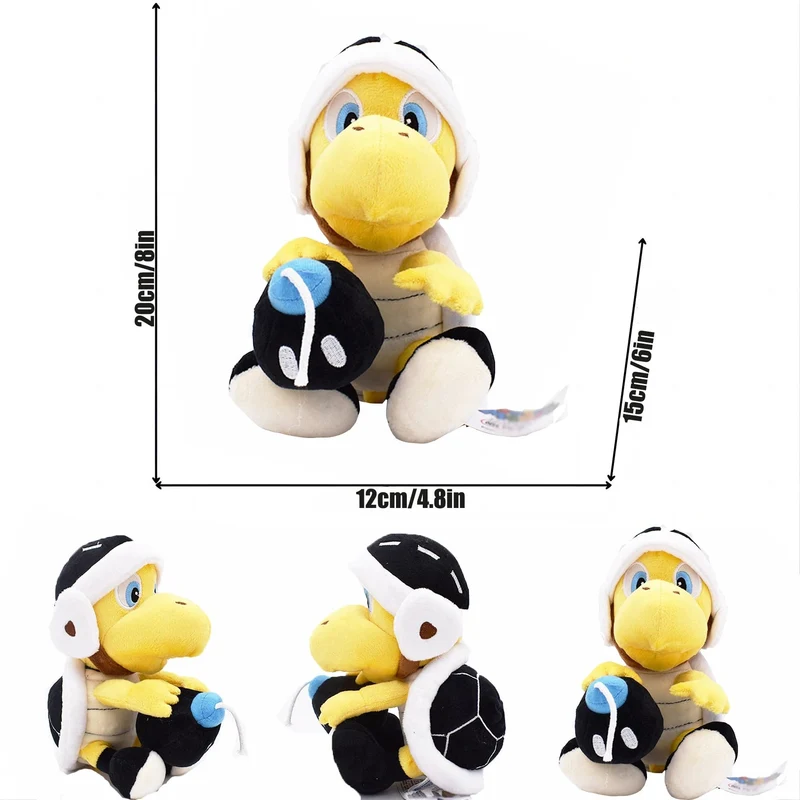 Neues Mario Bros Plüsch Koopa Troopa Bulrush Chain Chomp Armad Bullet Bill Bob-omb Dry Bones Stoffpuppen Stofftiere Geburtstagsgeschenk
