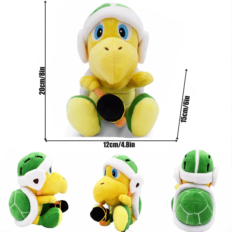 Neues Mario Bros Plüsch Koopa Troopa Bulrush Chain Chomp Armad Bullet Bill Bob-omb Dry Bones Stoffpuppen Stofftiere Geburtstagsgeschenk