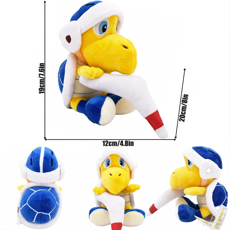 Neues Mario Bros Plüsch Koopa Troopa Bulrush Chain Chomp Armad Bullet Bill Bob-omb Dry Bones Stoffpuppen Stofftiere Geburtstagsgeschenk