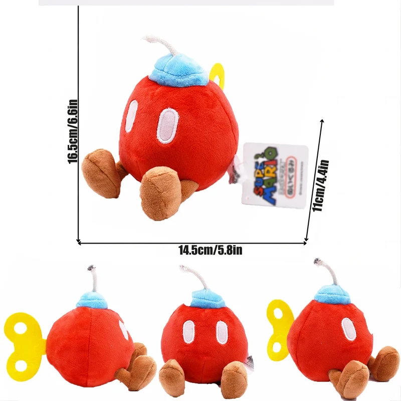 Neues Mario Bros Plüsch Koopa Troopa Bulrush Chain Chomp Armad Bullet Bill Bob-omb Dry Bones Stoffpuppen Stofftiere Geburtstagsgeschenk