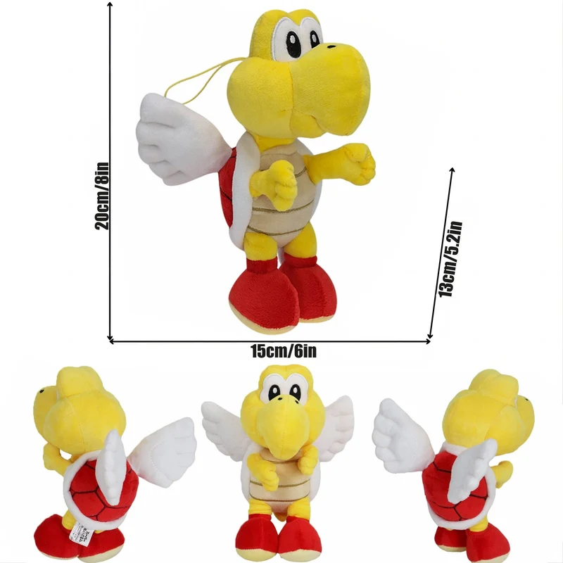 Neues Mario Bros Plüsch Koopa Troopa Bulrush Chain Chomp Armad Bullet Bill Bob-omb Dry Bones Stoffpuppen Stofftiere Geburtstagsgeschenk