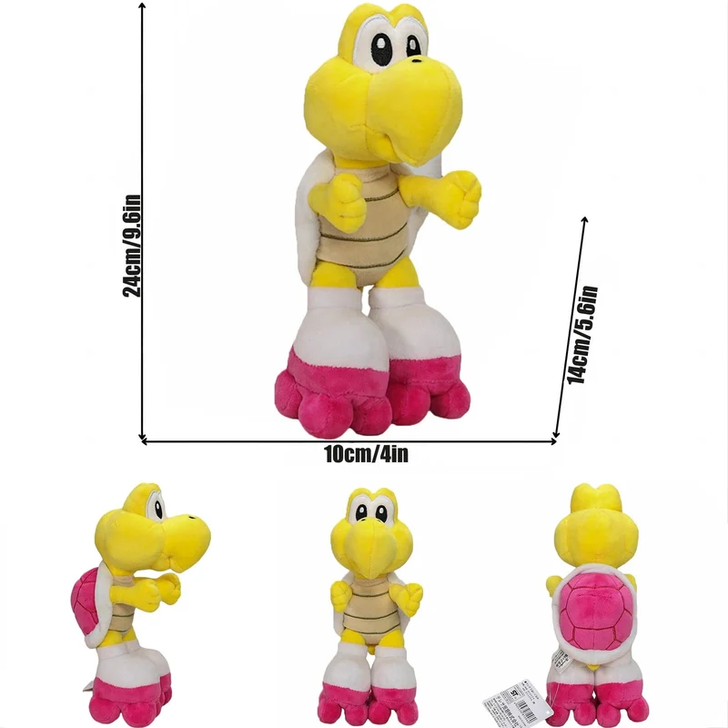Neues Mario Bros Plüsch Koopa Troopa Bulrush Chain Chomp Armad Bullet Bill Bob-omb Dry Bones Stoffpuppen Stofftiere Geburtstagsgeschenk