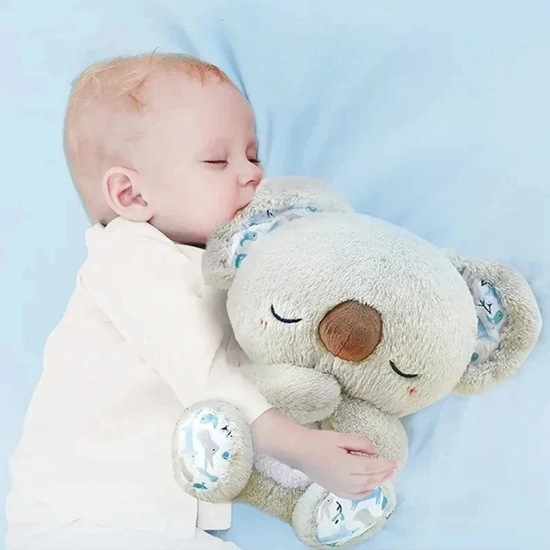 Baby Pacify Breathing Rabbit Doll Beruhigt Otter Plüschtier Kinder Beruhigende Musik Schlafbegleiter Spielzeug Bär Gefülltes Geschenk für Kinder