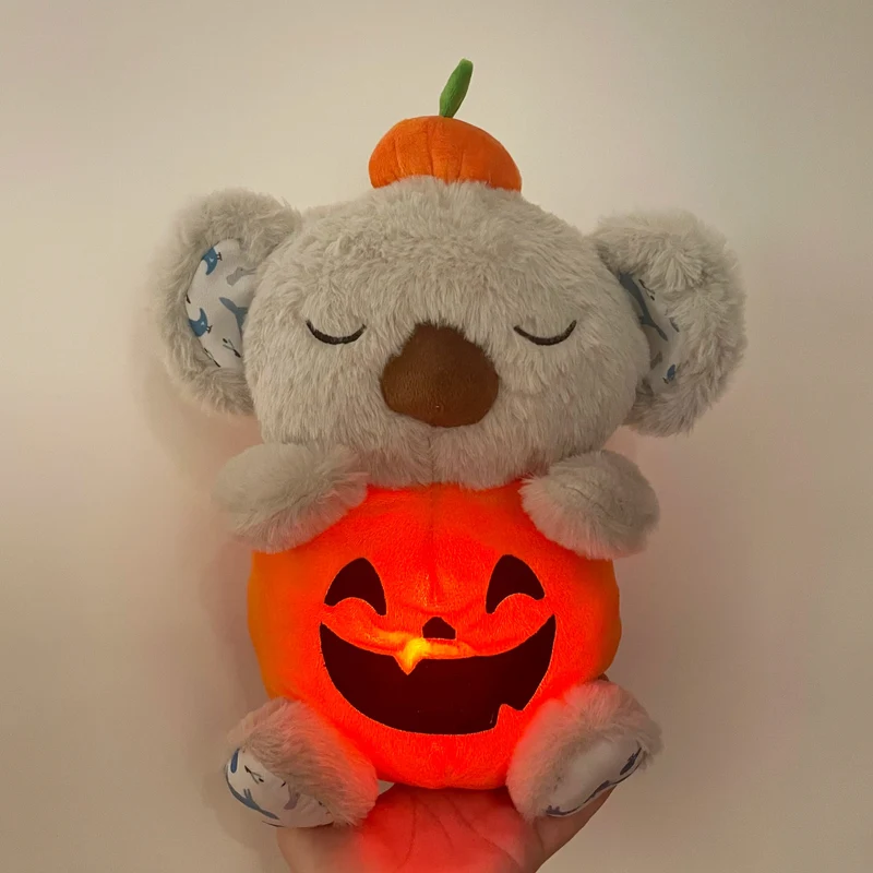Baby Pacify Breathing Rabbit Doll Beruhigt Otter Plüschtier Kinder Beruhigende Musik Schlafbegleiter Spielzeug Bär Gefülltes Geschenk für Kinder