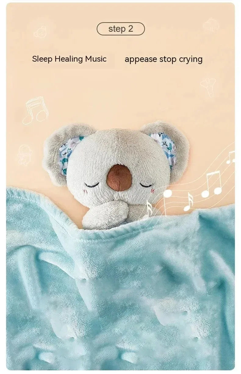 Baby Pacify Breathing Rabbit Doll Beruhigt Otter Plüschtier Kinder Beruhigende Musik Schlafbegleiter Spielzeug Bär Gefülltes Geschenk für Kinder