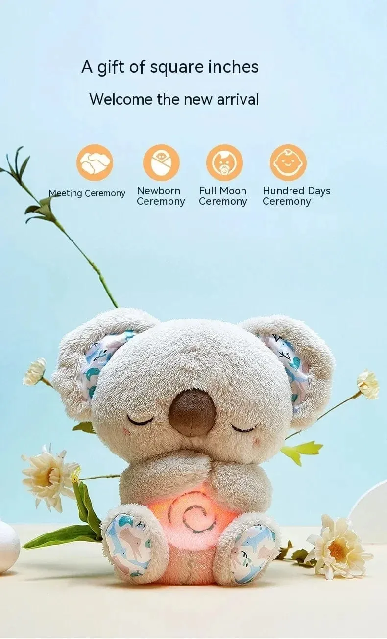 Baby Pacify Breathing Rabbit Doll Beruhigt Otter Plüschtier Kinder Beruhigende Musik Schlafbegleiter Spielzeug Bär Gefülltes Geschenk für Kinder