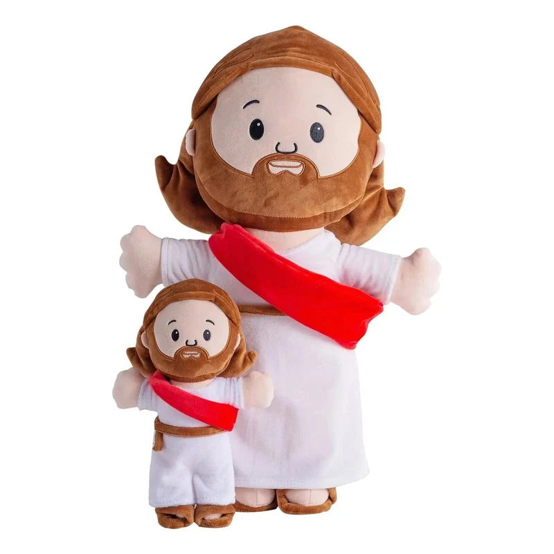 25 cm/50 cm großes Jesus-Plüschkissen mit Bibelmotiv, ideal als Weihnachtsgeschenk für Kinder